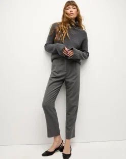 Veronica Beard Sweaters|Tops*Matilda Merino Cashmere Turtleneck in Charcoal