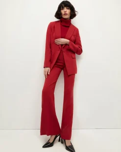 Veronica Beard Sweaters|Tops*Mazzy Cashmere Turtleneck in Crimson