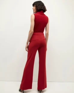 Veronica Beard Sweaters|Tops*Mazzy Cashmere Turtleneck in Crimson