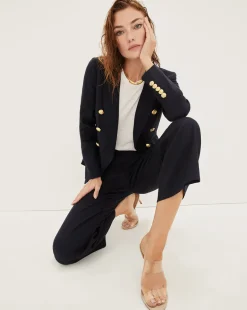 Veronica Beard Jackets & Outerwear*Miller Women's Linen Dickey Jacket Navy