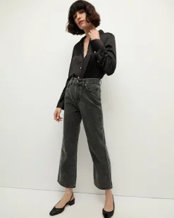 Veronica Beard Tops|Party Dressing*Monique Silk Button-Down Shirt in Black