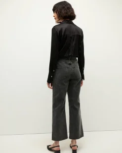 Veronica Beard Tops|Party Dressing*Monique Silk Button-Down Shirt in Black