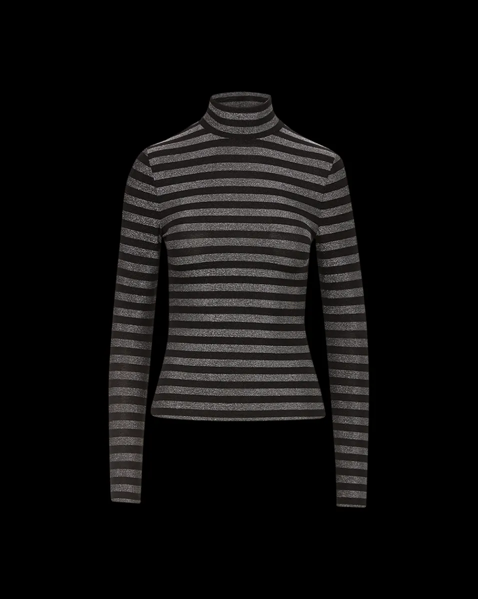 Veronica Beard Tops*Nate Top in Silver/Black