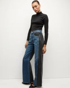 Veronica Beard Tops*Nate Top With Buttons in Black
