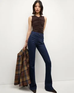 Veronica Beard Tops|The Veronicas' Favorites*Neeta Sleeveless Top in Dark Chocolate DarkChocolate