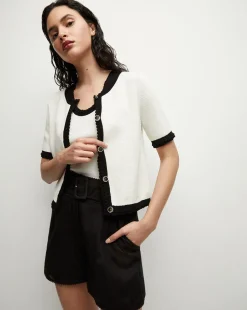 Veronica Beard Tops|Sweaters*Neroli Cardigan in Ivory/Black