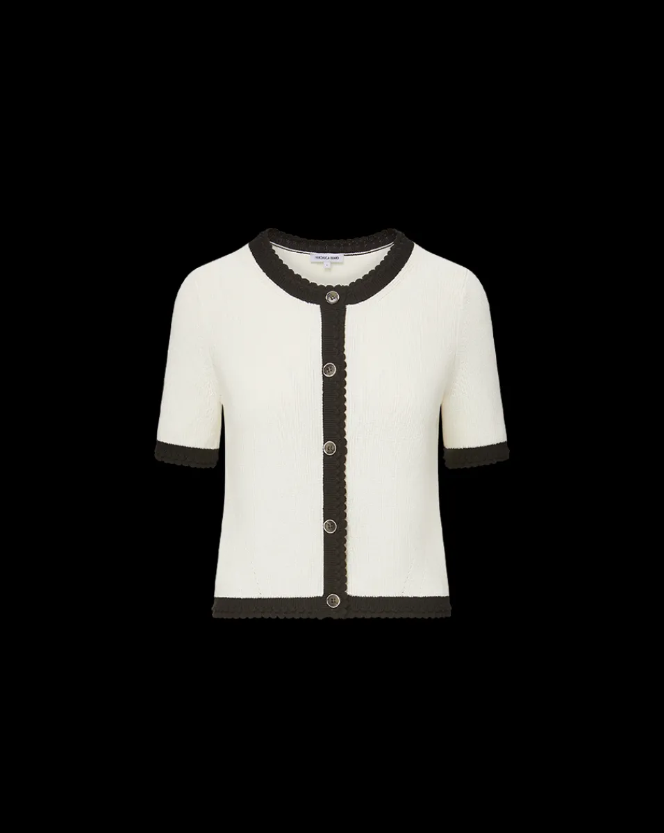 Veronica Beard Tops|Sweaters*Neroli Cardigan in Ivory/Black