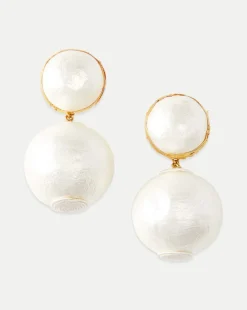 Veronica Beard Accessories|The Gift Guide*Pearl 2 Drop Earring | Clip Backing in White
