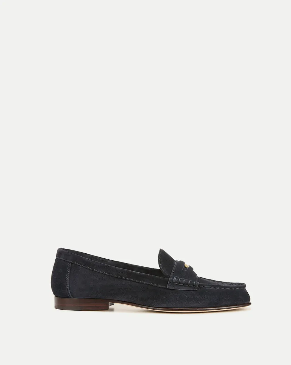 Veronica Beard Flats & Loafers*Penny Suede Loafer Eclipse