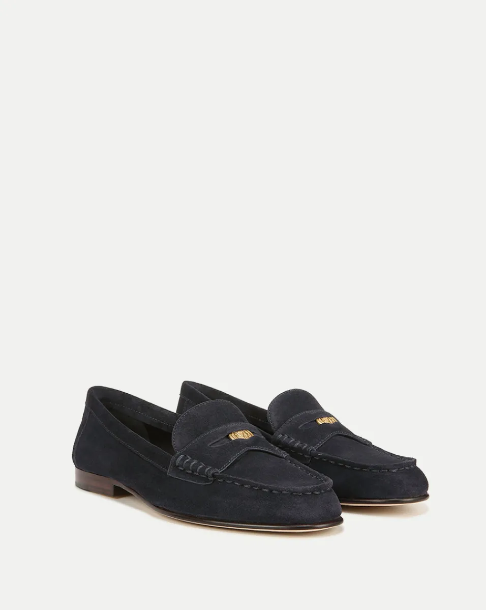 Veronica Beard Flats & Loafers*Penny Suede Loafer Eclipse