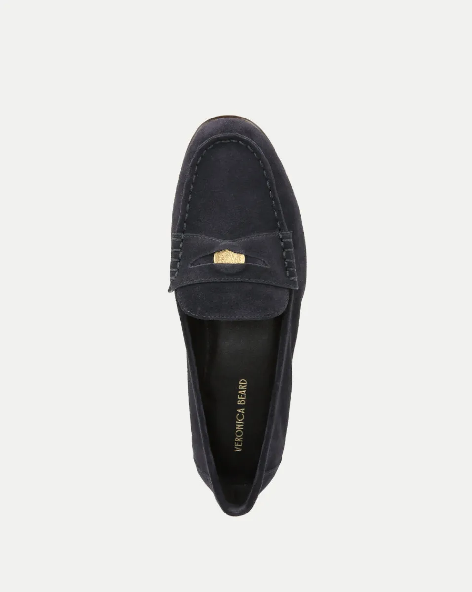 Veronica Beard Flats & Loafers*Penny Suede Loafer Eclipse
