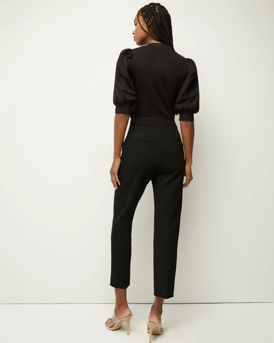 Veronica Beard Pants|Extended Sizes*Renzo Slim-Leg Pant Black/Silver