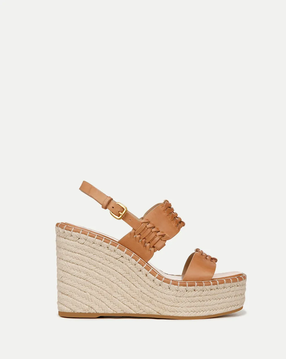 Veronica Beard Sandals*Riya Raffia Wedge Sandal in Natural