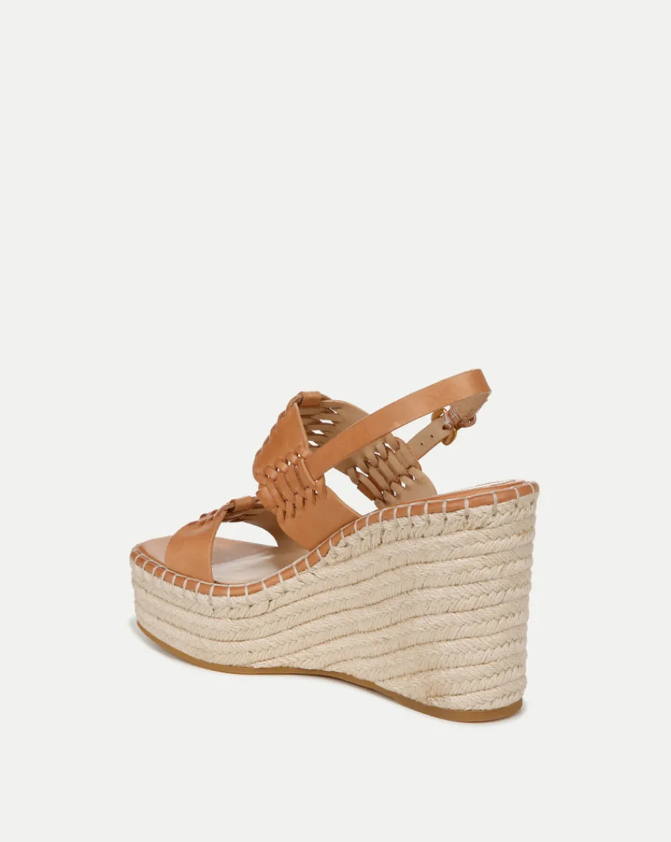 Veronica Beard Sandals*Riya Raffia Wedge Sandal in Natural