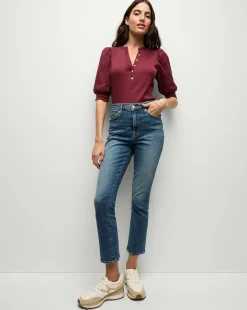 Veronica Beard Jeans*Ryleigh Slim Straight-Leg Jean in Wanderer Dust WandererDust