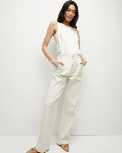 Veronica Beard Tops*Sabrina Crepe Tank in Off-White