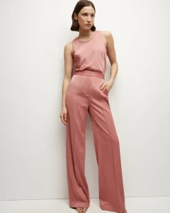 Veronica Beard Tops*Sabrina Crepe Tank in Rose