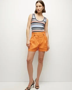 Veronica Beard Sweaters|Tops*Sandra Ribbed Tank in Blue Multi BlueMulti