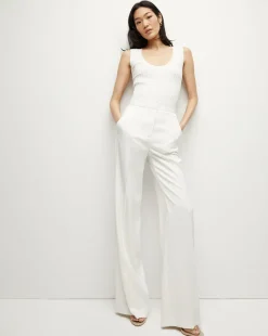Veronica Beard Sweaters|Tops*Sandra Ribbed Tank in Off-White