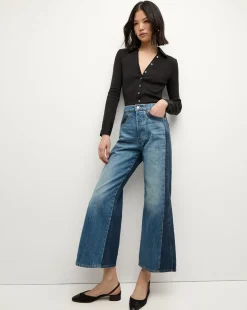 Veronica Beard Tops*Scottie Button-Down Shirt in Black