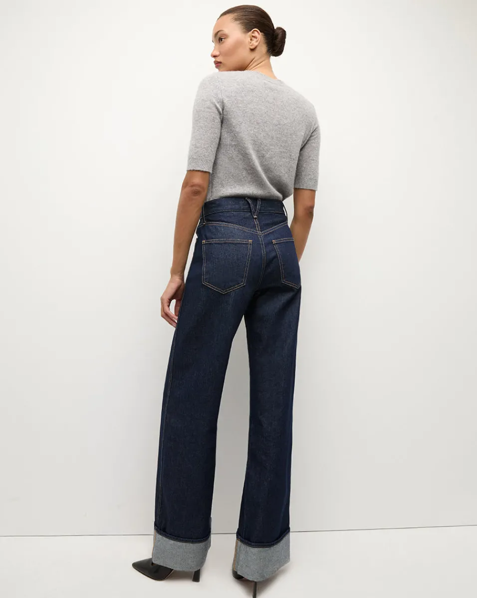 Veronica Beard Tops|Sweaters*Shana Short Sleeve Cashmere Sweater in Heather Grey HeatherGrey