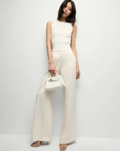 Veronica Beard Tops|Sweaters*Sid Sleeveless Crew-Neck Pullover in White Off-White