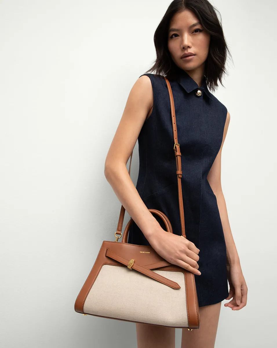 Veronica Beard Crossbody Bags|The Gift Guide*Canvas Dash Bag in Linen & Tan NaturalLinen/Hazelwood