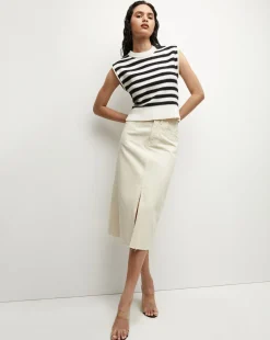 Veronica Beard Skirts & Shorts*Victoria Denim Skirt in Ecru
