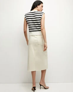 Veronica Beard Skirts & Shorts*Victoria Denim Skirt in Ecru