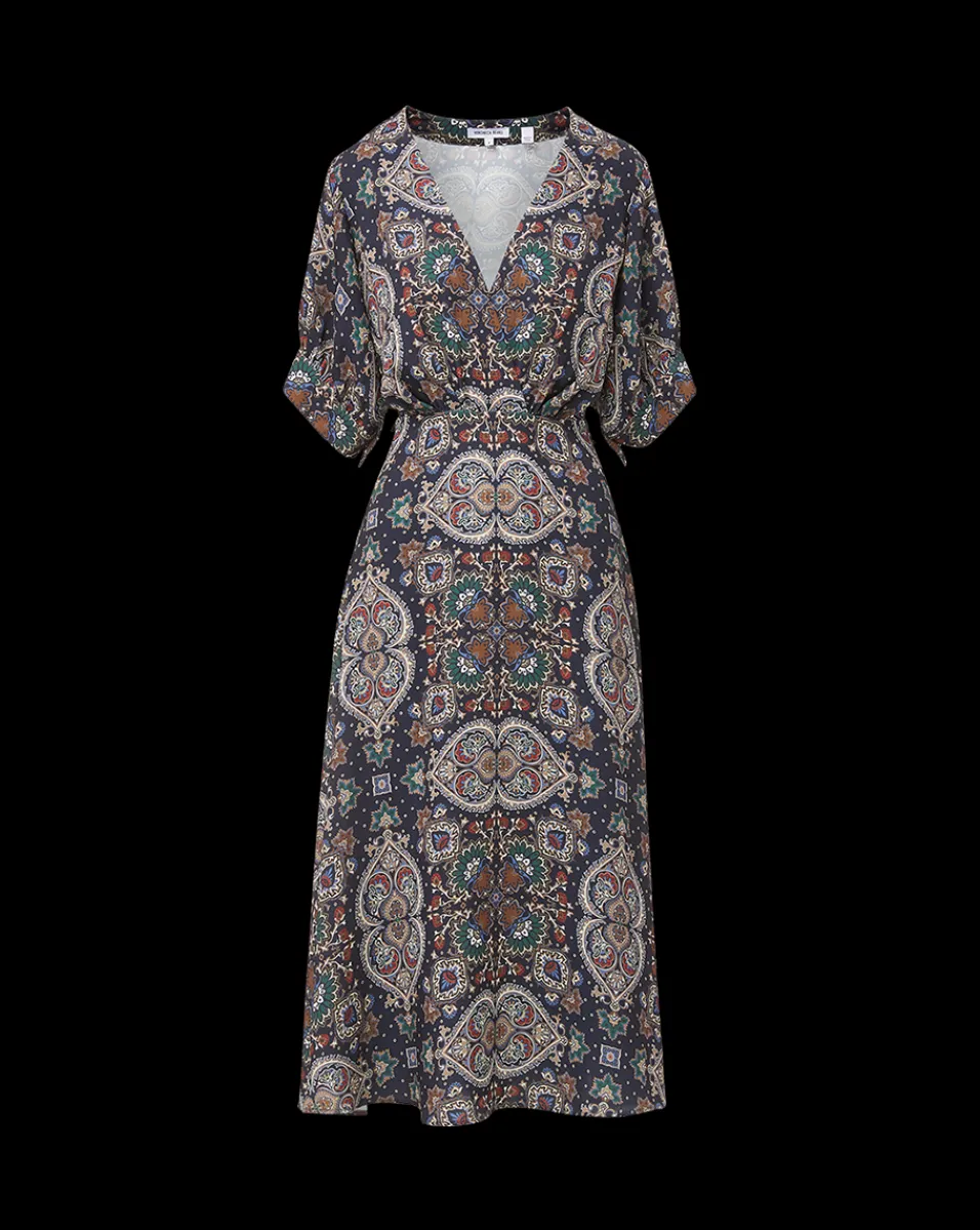 Veronica Beard Dresses*Wyatt Kaleidoscope-Print Dress in Navy Multi NavyMulti